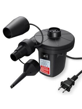 Electric Air Pump Inflator Deflator Pool Float Air Mattress Bed Couch Toys